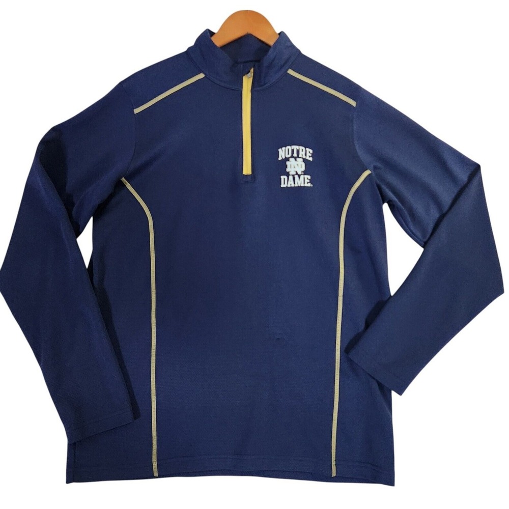 Notre Dame Under Armour 1/4 Quarter Zip‎ Pullover Blue Men's Large